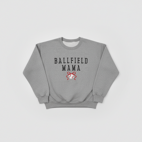 Ballfield Mama Baseball Embroidered Shirt