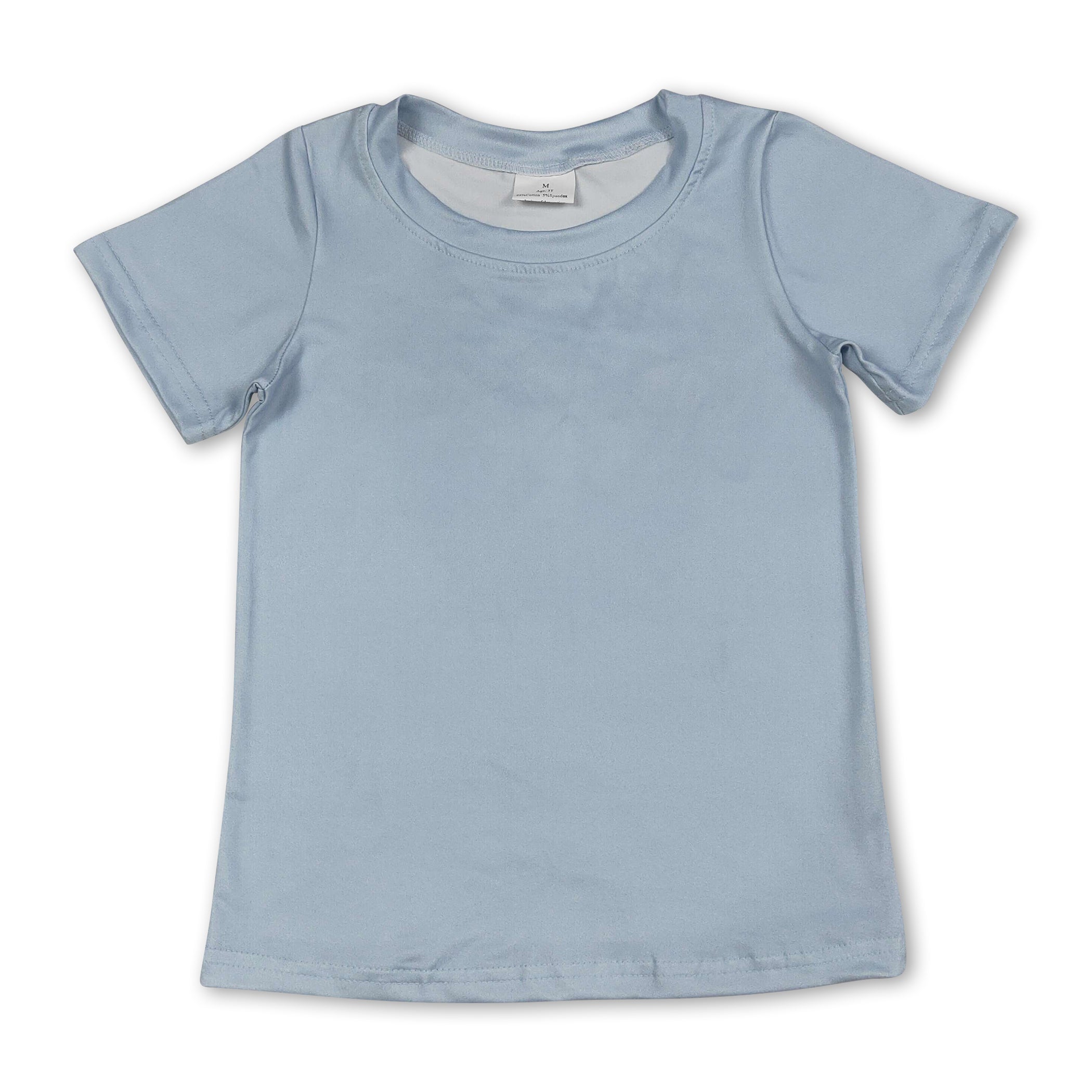 Light blue baseball kids boys summer shirt