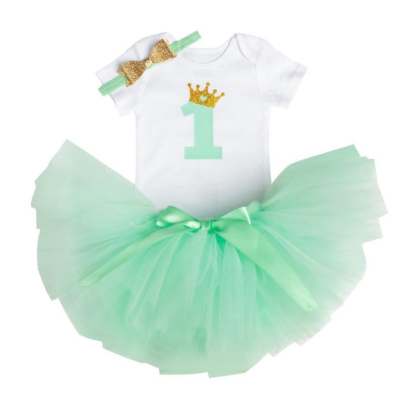 New Trend Dress For Baby Girls First 1st Birthday Baby Clothing Toddler Summer Clothes For Birthday Party