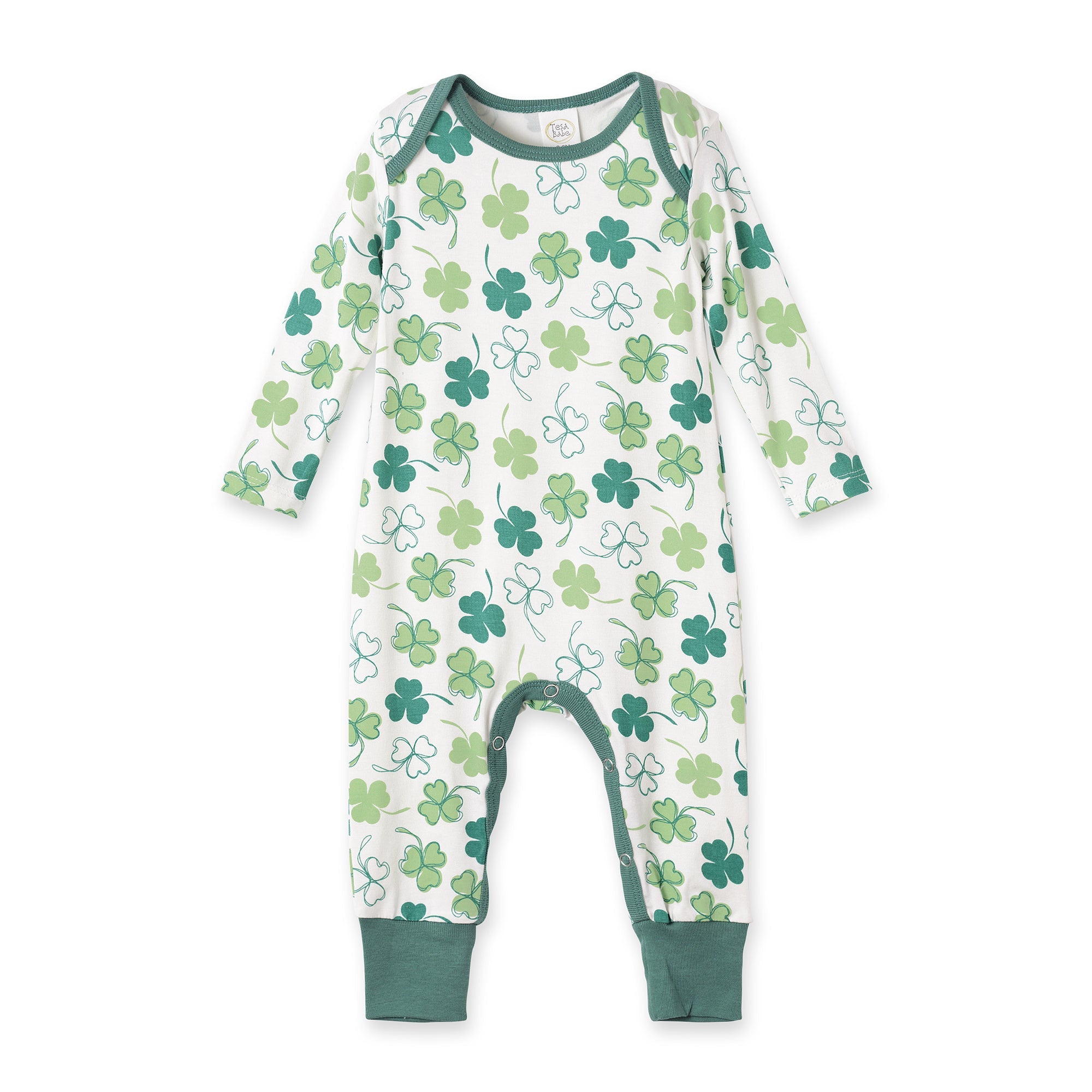 Shamrock Bamboo Baby Romper – Soft & Eco-Friendly Irish Gift