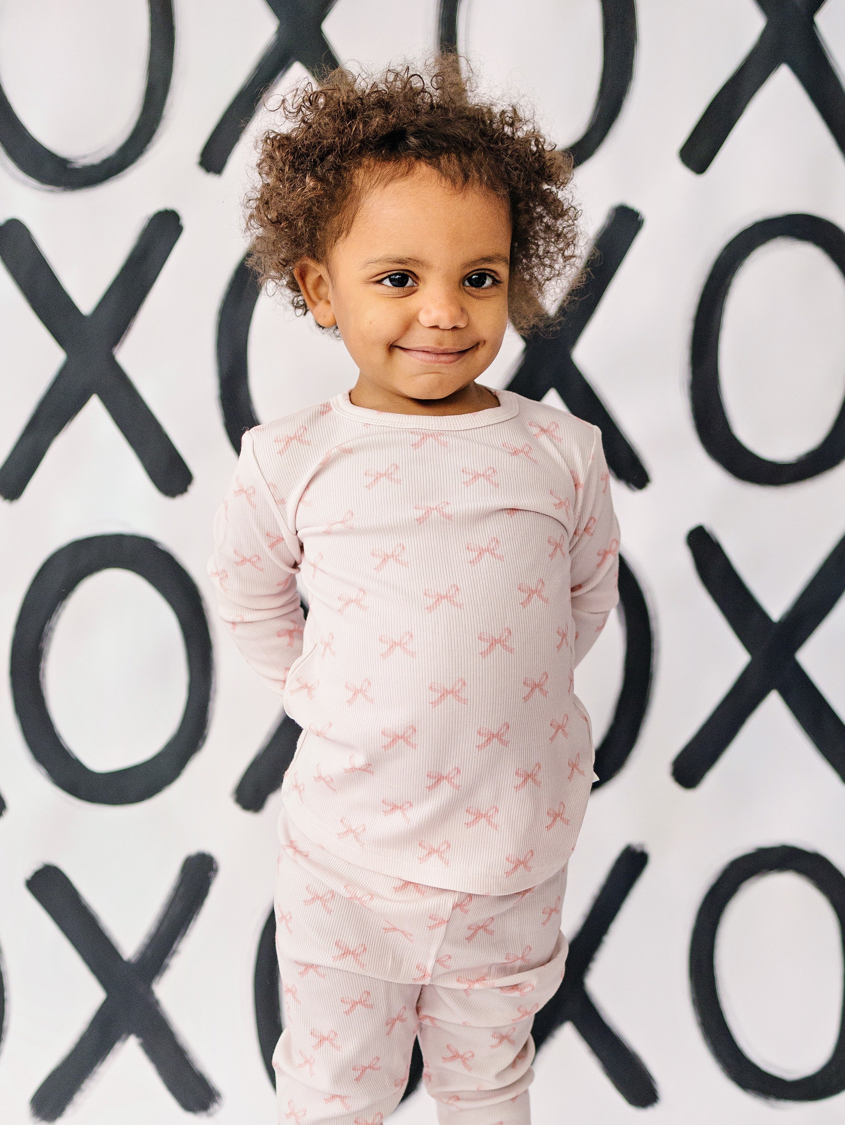 Blushing Bows 2pc Bamboo Pajamas